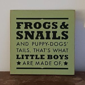 WHAT LITTLE BOYS ARE MADE OF